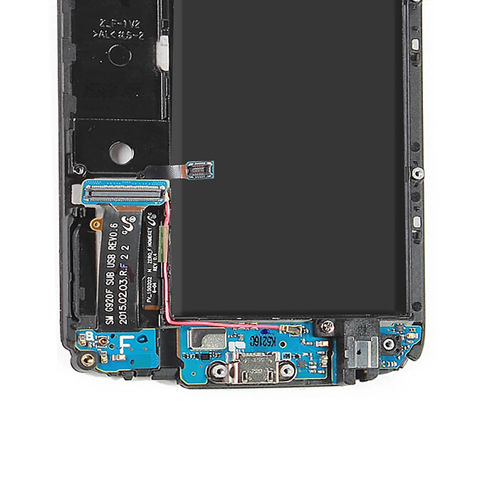 Clappio Connecteur de Charge pour Galaxy S6 micro-USB Micro, Prise Jack, Bouton Central pas cher