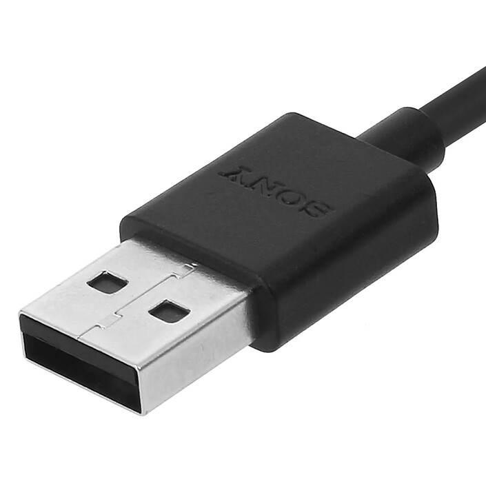 Câble USB vers USB type C d'origine Sony Noir - Longueur 1m pas cher