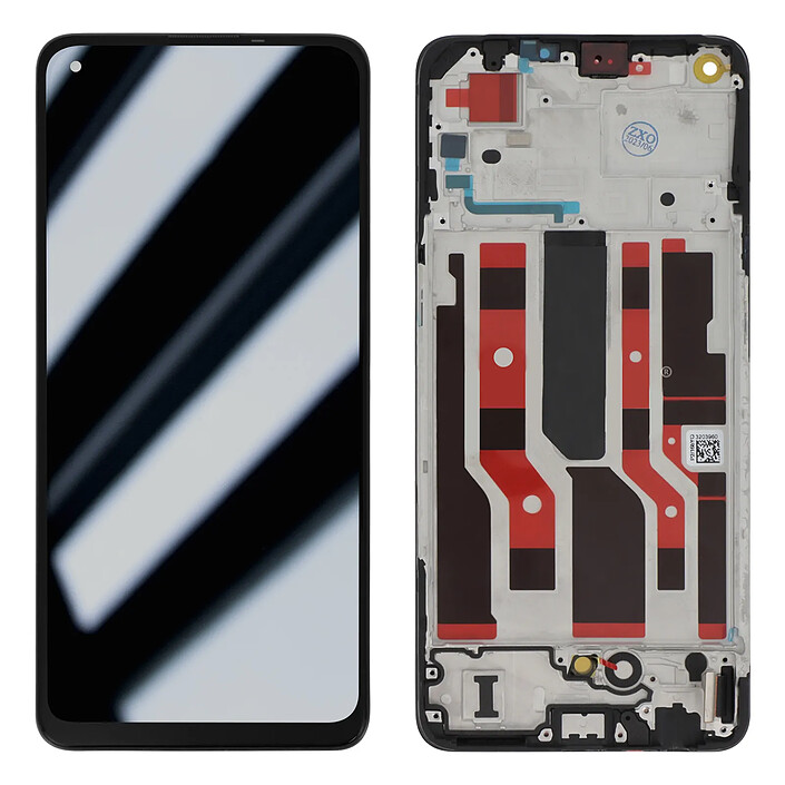 Clappio Bloc Complet pour Oppo Reno 8 Lite 5G Écran LCD + Vitre Tactile et Châssis