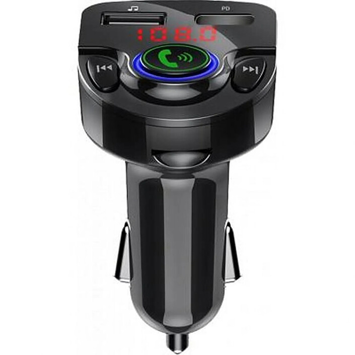 Chargeur Allume-Cigare USB 2A - Noir - Avec Câble Micro USB Intégré - Marque BIGBEN - Neuf