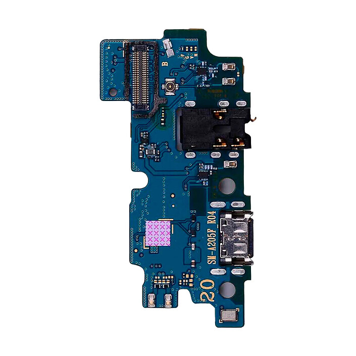 Clappio Connecteur de charge Samsung Galaxy A21s USB type C et Micro et Jack 3.5mm Vert