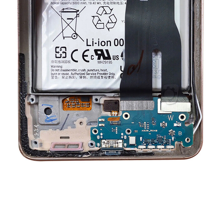 Clappio Connecteur Charge et Audio pour Samsung Galaxy A53 5G Prise USB-C Micro et Lecteur SIM pas cher