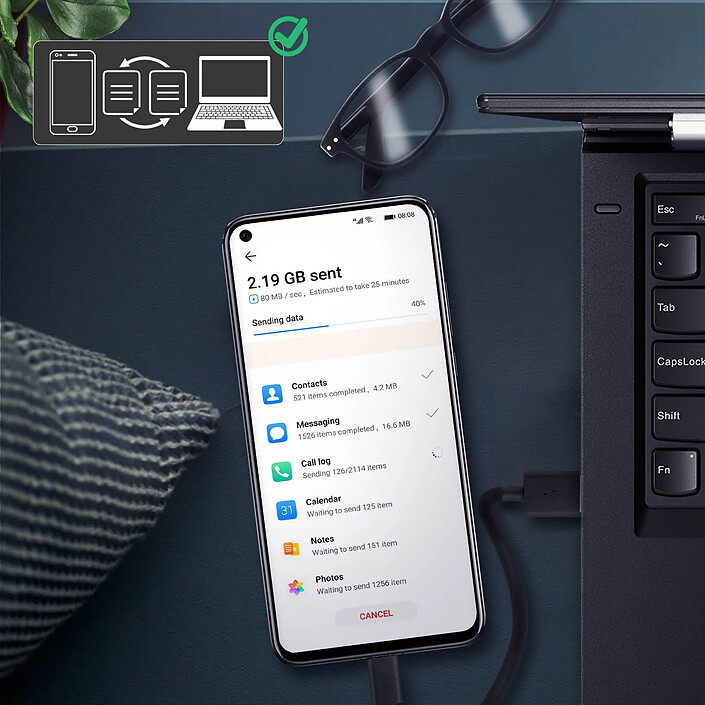Acheter Clappio Nappe de charge et Microphone pour Huawei Y6 2019 / Y6S / pour Honor 8A Micro-USB