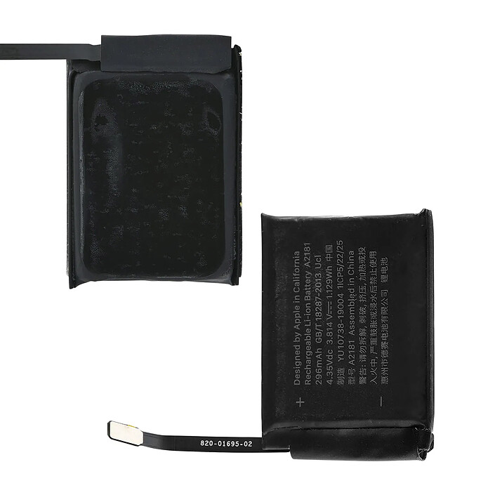 Clappio Batterie Interne pour Apple Watch Series 5 et SE (44mm) Capacité 296mAh pas cher