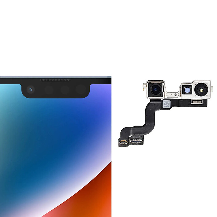 Avis Clappio Caméra Avant pour iPhone 14 Plus Objectif de Remplacement Frontal