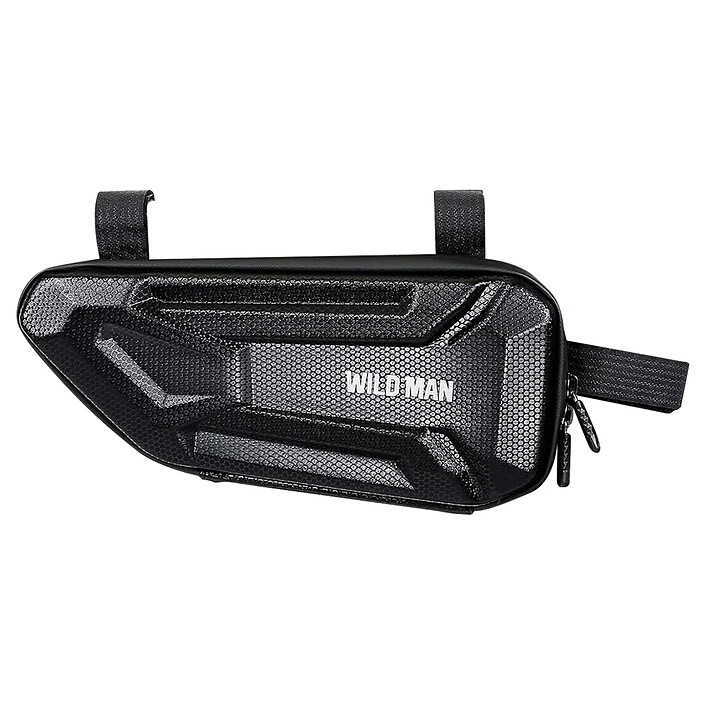 Wildman Sacoche Vélo Étanche 1.5L Revêtement Antichoc Fixations Scratch XT4 Noir