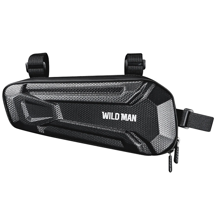 Wildman Sacoche Vélo 1.8L Revêtement Étanche Antichoc Fixations Scratch XT9 Noir