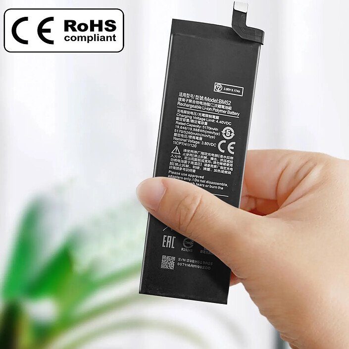 Acheter Clappio Batterie Interne pour Xiaomi Mi Note 10, Note 10 Lite et Note 10 Pro 5260mAh