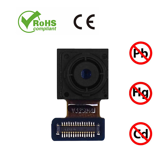 Clappio Caméra Avant pour Samsung Galaxy A54 5G Objectif de Remplacement Frontal pas cher