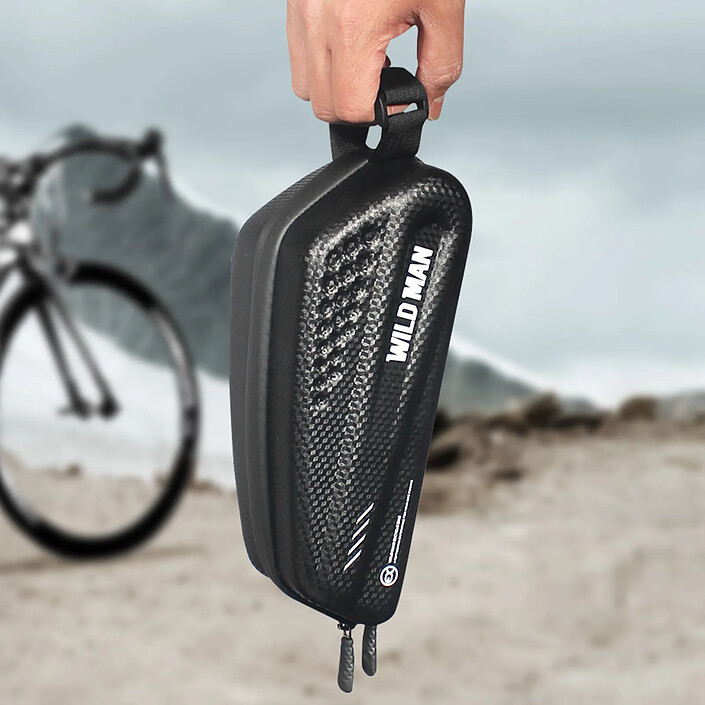 Acheter Wildman Sacoche Vélo Étanche 1L Multi-poches Sangle Poignée Design Slim EX Noir
