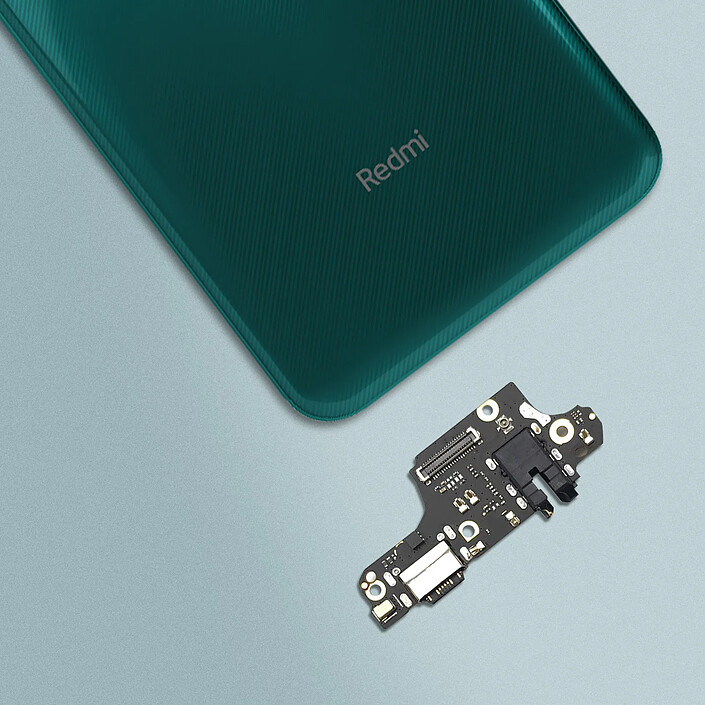 Clappio Connecteur de Charge Xiaomi Redmi Note 9 Pro USB type C et Jack 3.5mm pas cher