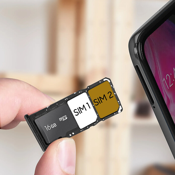 Avis Clappio Tiroir Carte SIM pour Samsung Galaxy A70 Noir