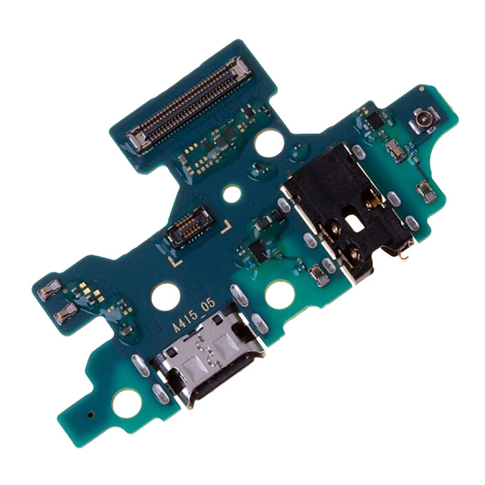 Clappio Connecteur de charge Samsung Galaxy A41 USB type C et Micro et Jack 3.5mm Vert