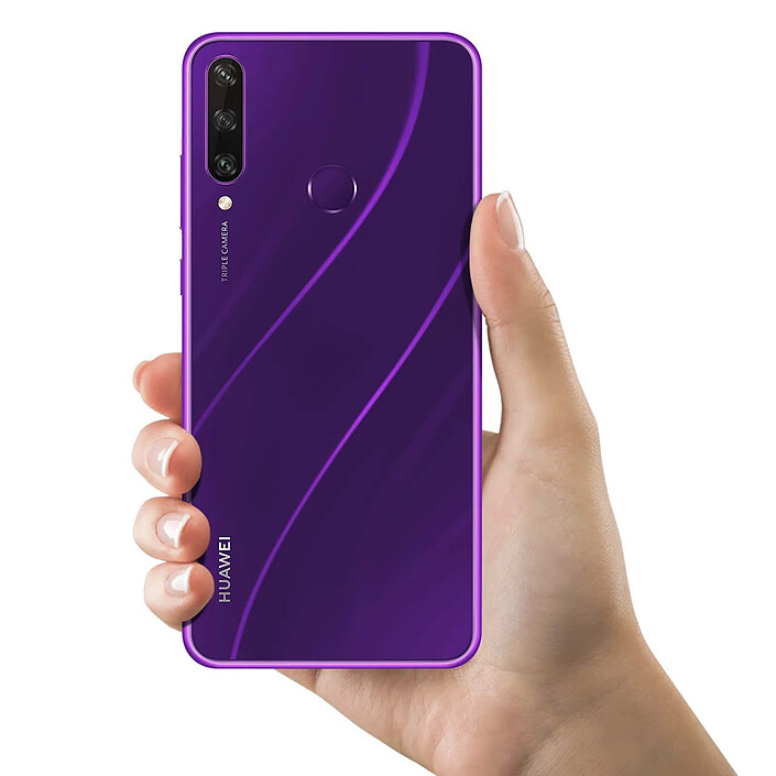 Acheter Clappio Cache Batterie Huawei Y6p Façade Arrière de Remplacement violet