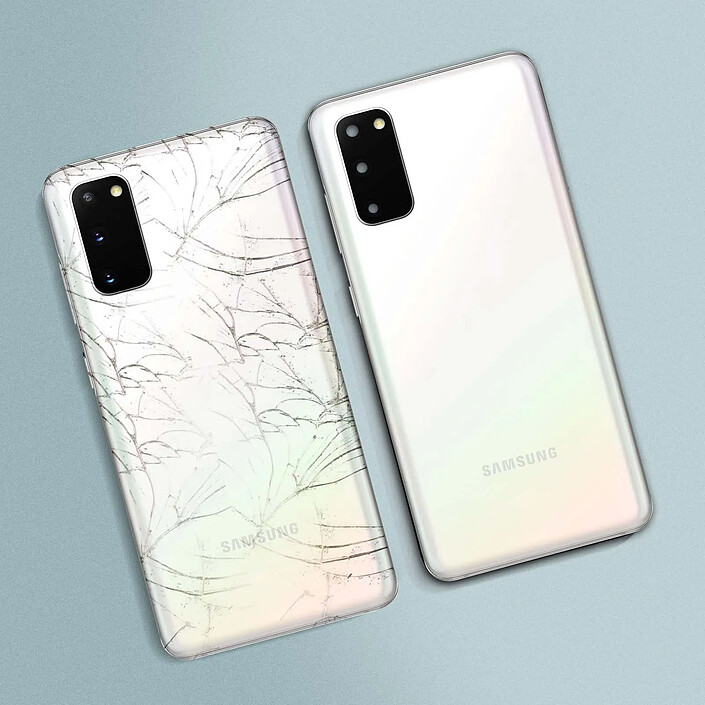 Avis Clappio Cache Batterie Samsung Galaxy S20 Façade Arrière de Remplacement blanc