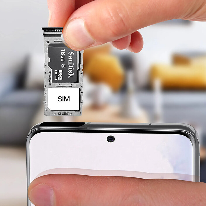 Avis Clappio Tiroir Carte SIM Samsung Galaxy S20 1x Nano SIM et Micro SD de remplacement noir