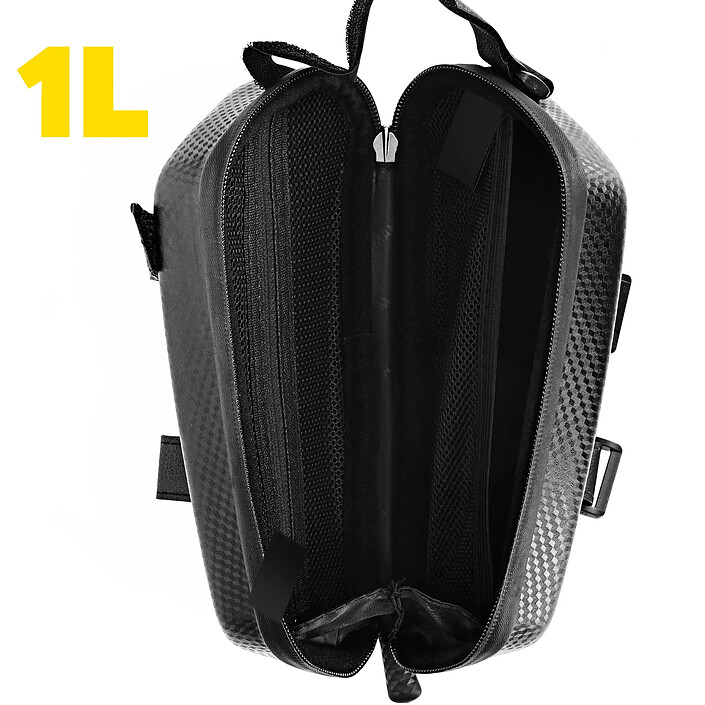 Avis Wildman Sacoche Vélo Étanche 1L Multi-poches Sangle Poignée Design Slim EX Noir