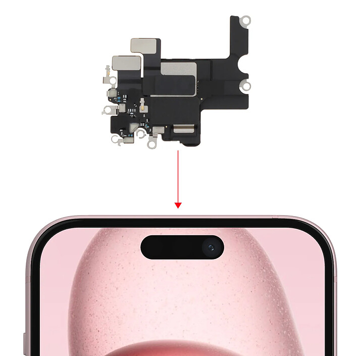 Avis Clappio Haut-parleur interne pour iPhone 15 Plus Écouteur de remplacement