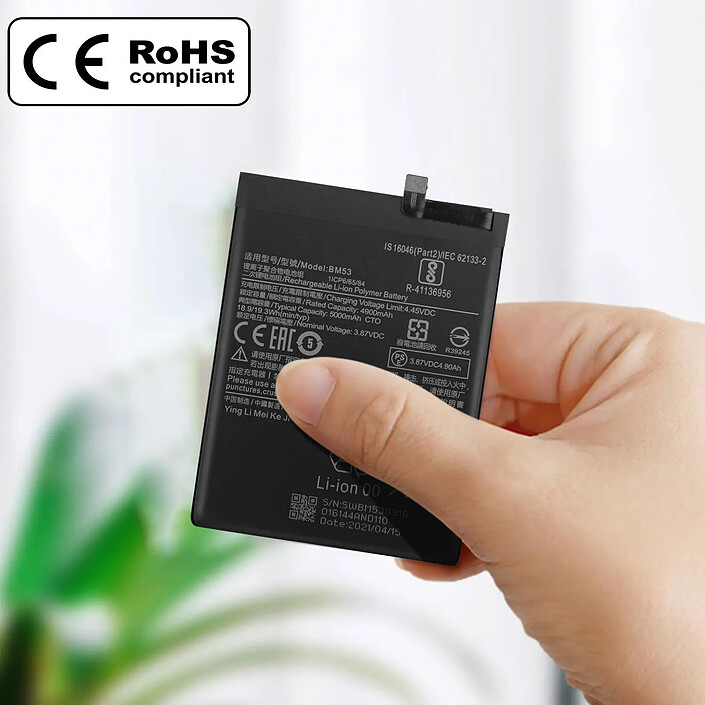 Acheter Clappio Batterie pour Xiaomi Mi 10T et 10T Pro 5000mAh Remplace BM53