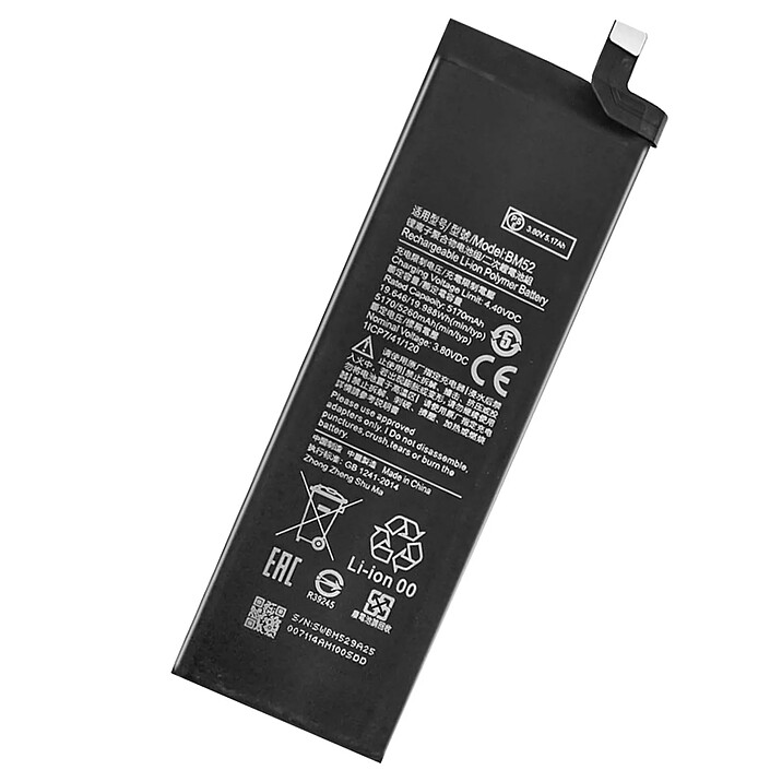 Clappio Batterie Interne pour Xiaomi Mi Note 10, Note 10 Lite et Note 10 Pro 5260mAh