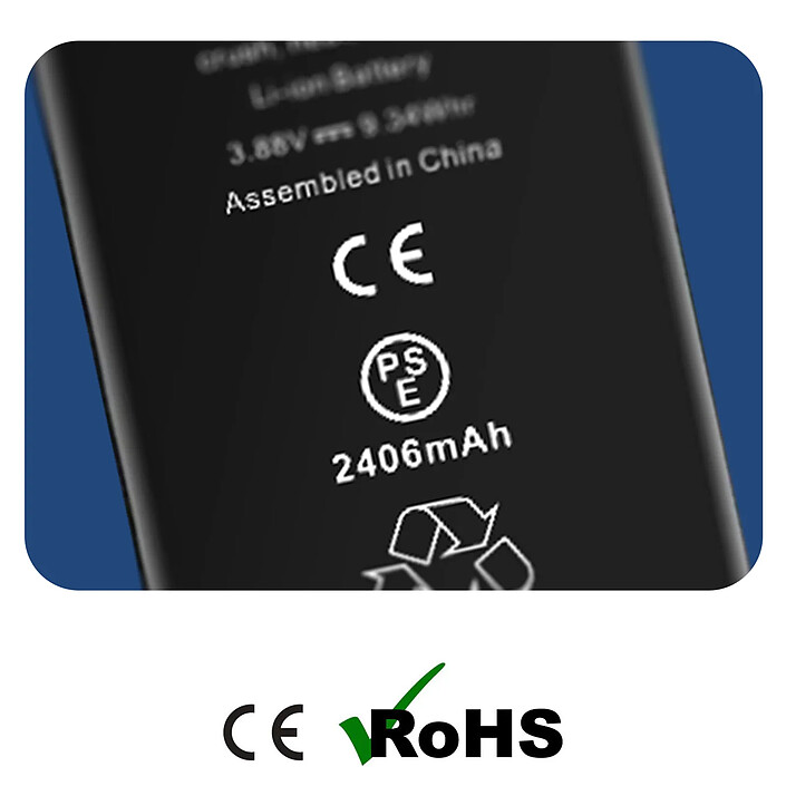 Acheter Clappio Batterie Sans BMS pour iPhone 13 Mini Capacité 2406mAh