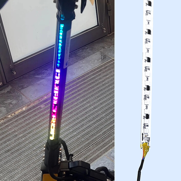 Minimotors Barre Led Lumineuse pour Trottinette électrique pour Minimotors Dualtron Blanc / Noir pas cher