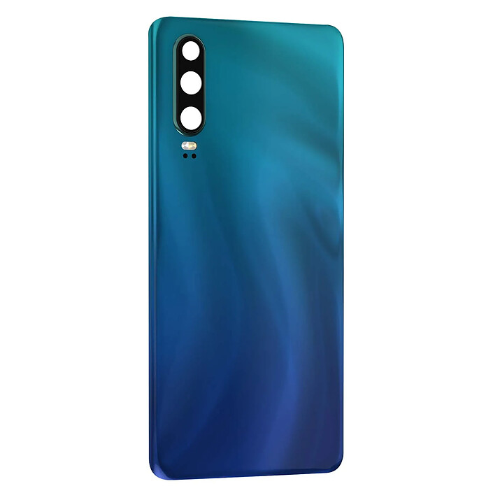 Clappio Vitre Arrière pour Huawei P30 avec Lentille Caméra Bleu