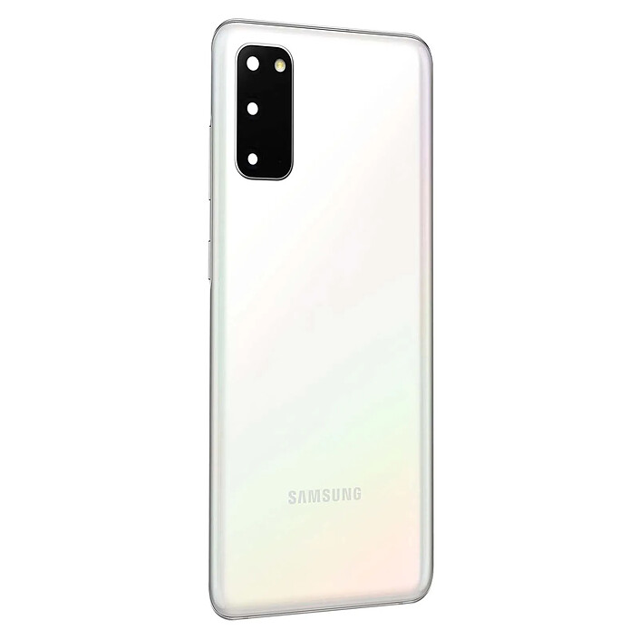 Clappio Cache Batterie Samsung Galaxy S20 Façade Arrière de Remplacement blanc