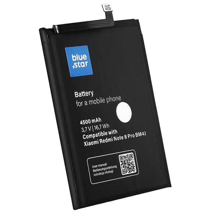 Blue Star Batterie pour Xiaomi Redmi Note 8 Pro 4500mAh BM4J Noir
