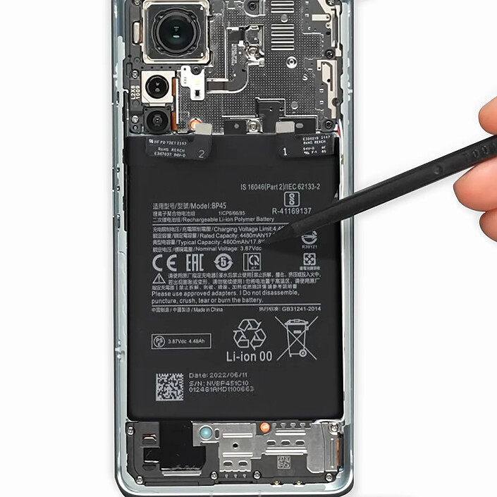 Avis Clappio Batterie pour Xiaomi 12 Pro 4600mAh Remplace BP45