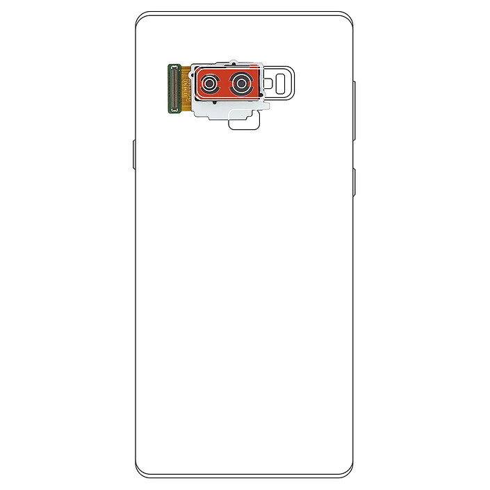 Clappio Caméra Arrière pour Samsung Galaxy Note 9 Module Appareil Photo Compatible + Nappe