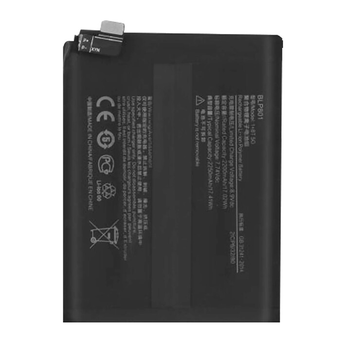 Clappio Batterie Interne Oneplus 8T 2250mAh 100% Compatible Remplace BLP801