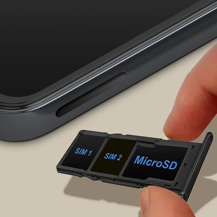 Avis Clappio Tiroir Carte SIM pour Samsung Galaxy A14 4G et 5G Dual Nano Sim + Micro-SD Noir