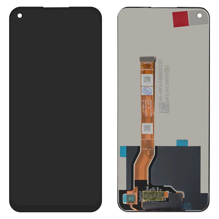 Clappio Bloc Complet Oppo A76 Écran LCD Vitre Tactile Compatible Noir