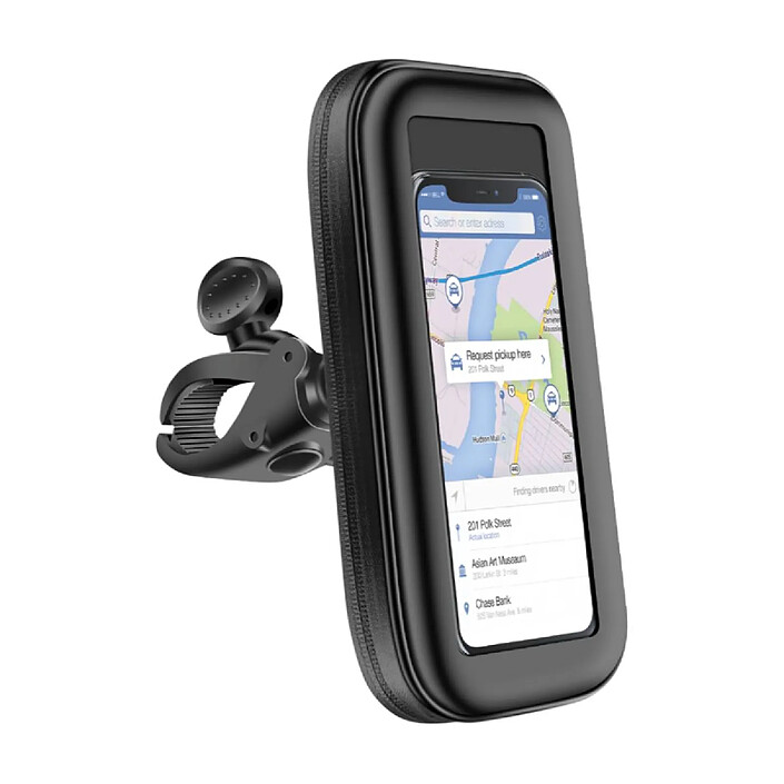 BigBen Support Vélo avec Housse pour Smartphone 3.5'' à 6.9'' Étanche Noir
