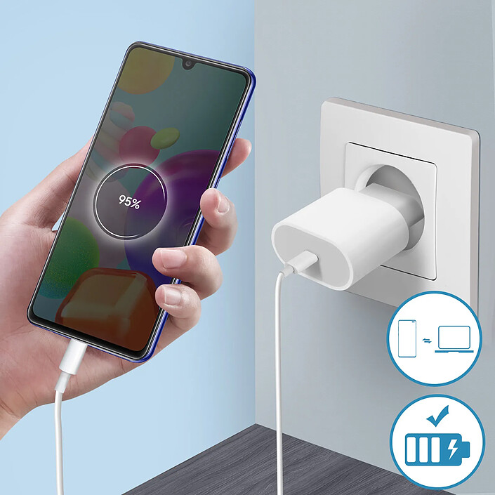 Avis Clappio Connecteur de charge Samsung Galaxy A21s USB type C et Micro et Jack 3.5mm Vert