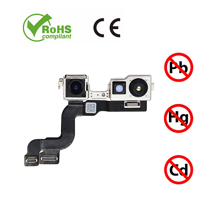 Clappio Caméra Avant pour iPhone 14 Plus Objectif de Remplacement Frontal pas cher