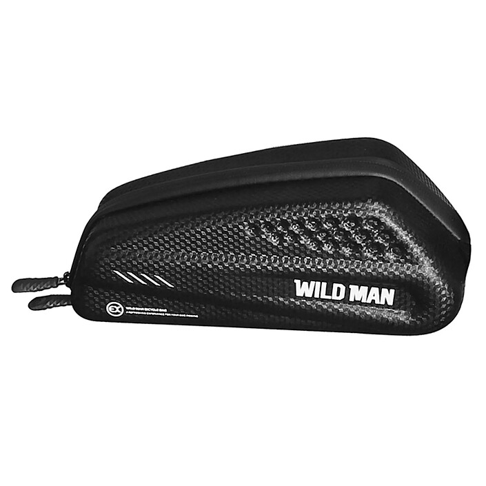 Wildman Sacoche Vélo Étanche 1L Multi-poches Sangle Poignée Design Slim EX Noir