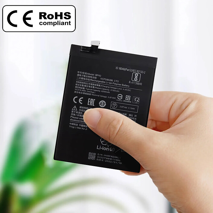 Acheter Clappio Batterie pour Xiaomi Mi 11 Lite 4G et 5G 4250mAh Remplace BP42