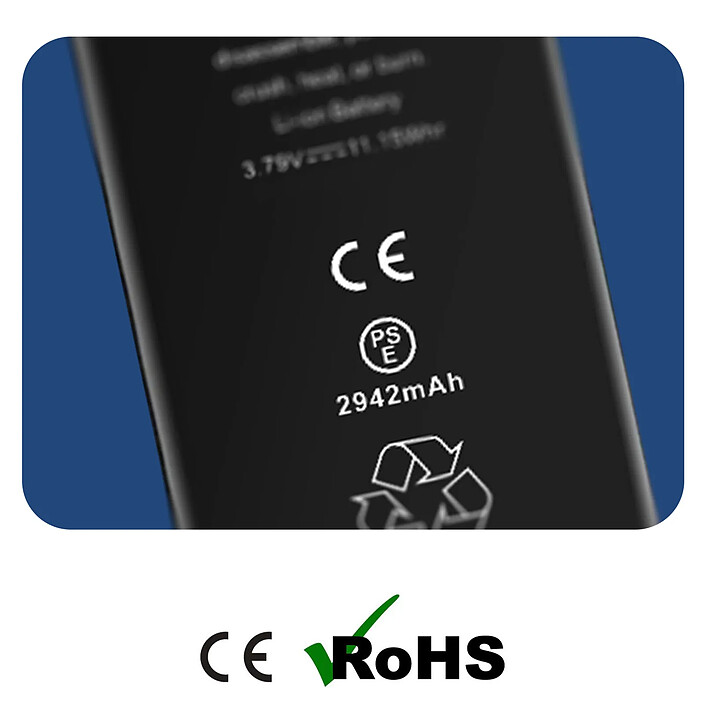 Clappio Batterie Sans BMS pour iPhone XR Capacité 2942mAh pas cher