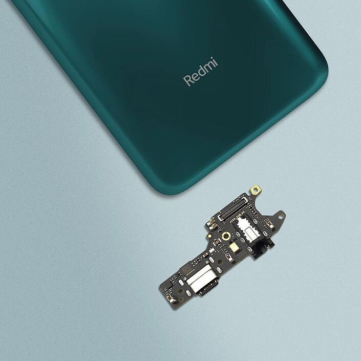 Clappio Connecteur de Charge pour Xiaomi Redmi Note 9 Port USB-C avec Jack 3.5mm pas cher