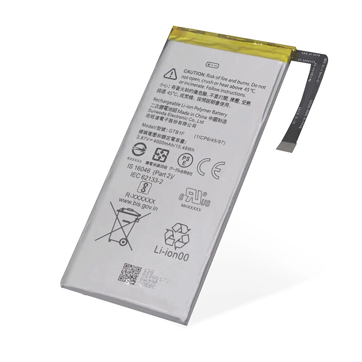 Acheter Clappio Batterie pour Google Pixel 5 4000mAh 100% Compatible Remplace G823-00172-01