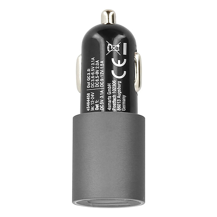 4smarts Chargeur Allume-Cigare Voiture Charge Rapide - 6A 2 Ports USB - 4Smarts pas cher