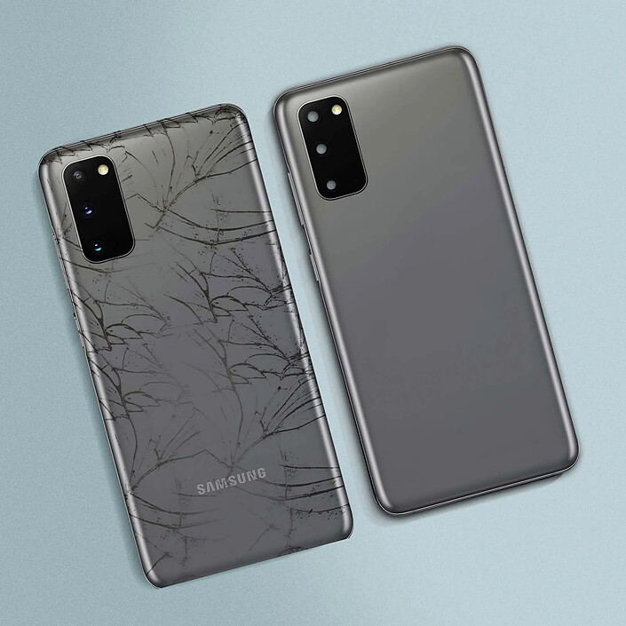 Avis Clappio Cache Batterie Samsung Galaxy S20 Façade Arrière de Remplacement gris