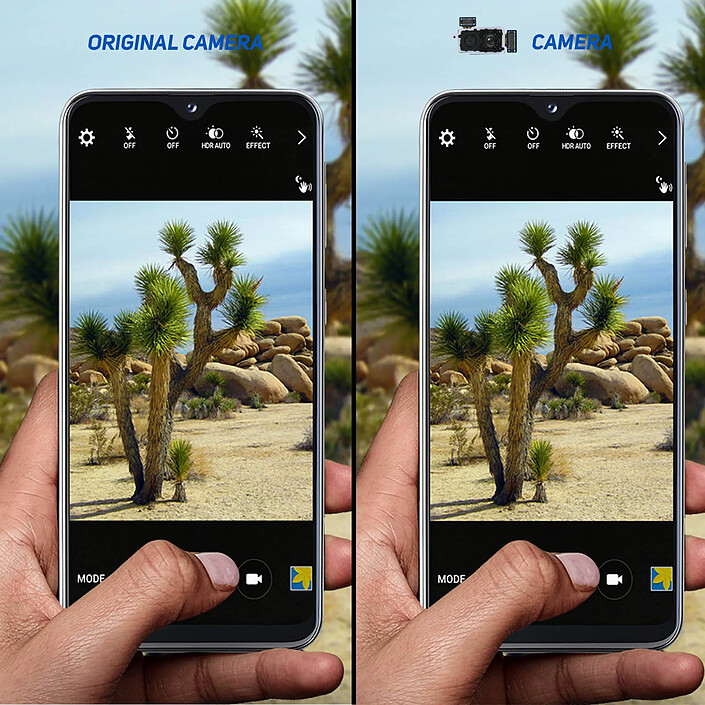 Clappio Caméra Arrière pour Samsung Galaxy A20e Module Capteur Photo Compatible et Nappe pas cher