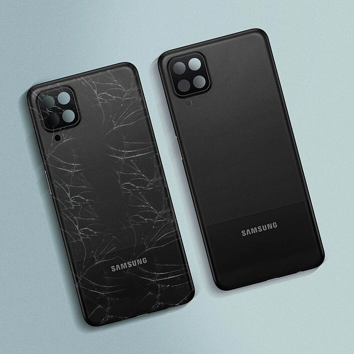 Avis Samsung Cache Batterie pour Galaxy A12 Façade Arrière de remplacement original e Noir