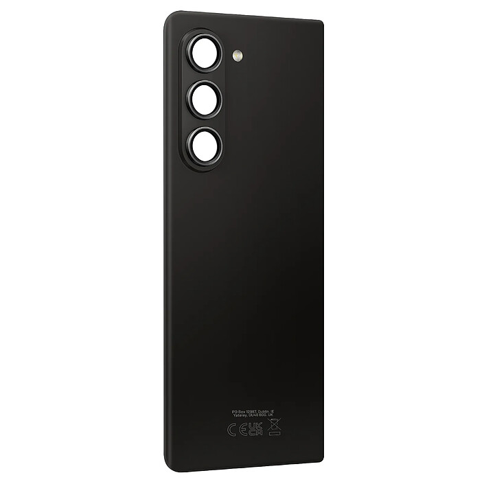 Samsung Vitre Arrière pour Galaxy Z Flip 5 avec Lentille Caméra Original  Noir Phantom