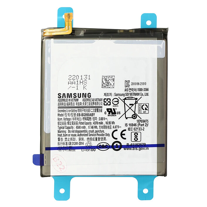 Samsung Batterie pour Samsung Galaxy S21 FE 4500mAh EB-BG990ABY Noir
