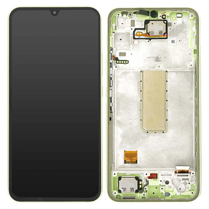 Samsung Écran Complet pour Samsung Galaxy A34 5G Vitre Tactile et Châssis Vert citron