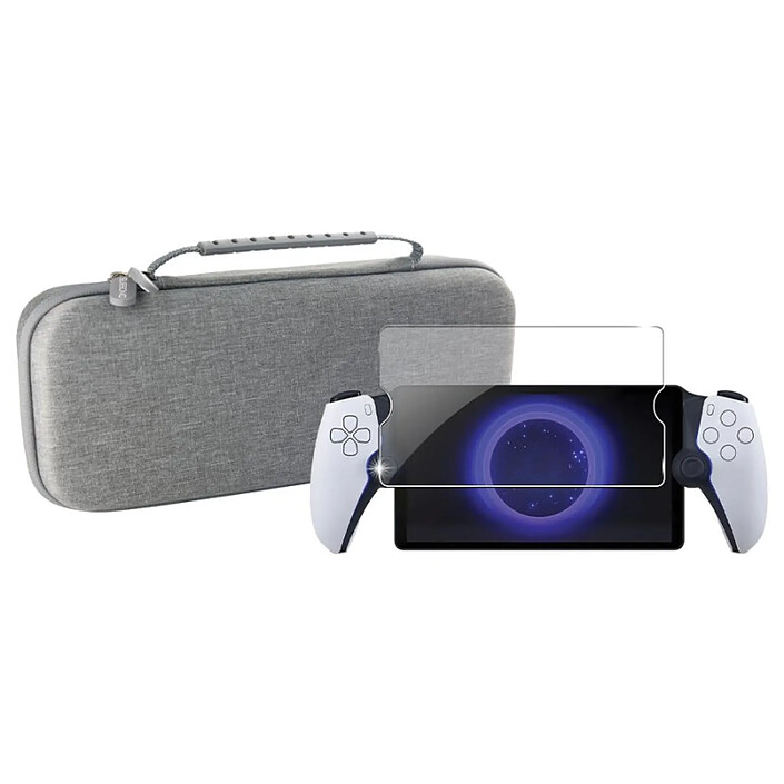 subsonic - Pack étui de transport et protection pour écran en verre trempé pour PS Playstation Portal, Housse de protection résistante aux chocs